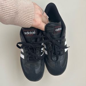 Adidas indoor soccer sambas.